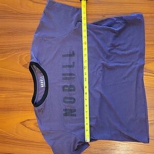 NOBULL Purple Crop Workout Tee Sz L